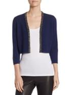 Saks Fifth Avenue Collection Rib Trim Duster Cashmere Cardigan