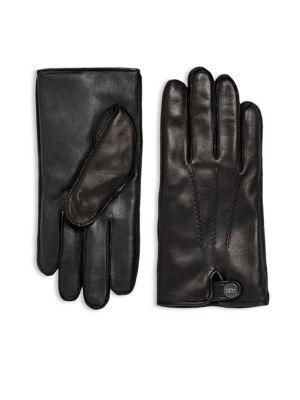 Ugg Leather & Faux Fur Gloves
