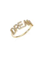 Ef Collection 14k Yellow Gold & Diamond Dream Initial Ring