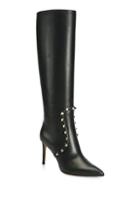 Valentino Garavani Rockstud Leather Knee-high Boots/3.35