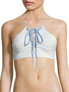 Jonathan Simkhai Striped Bikini Top