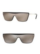 Valentino Garavani Glamgloss Mirrored Flat-top Sunglasses