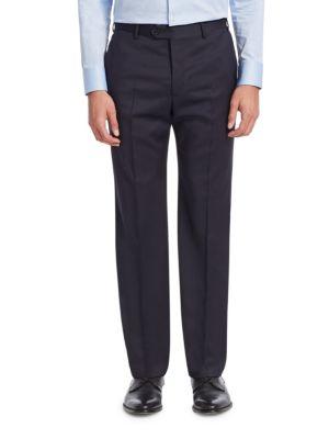 Emporio Armani Navy Wool Trousers