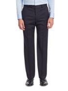 Emporio Armani Navy Wool Trousers