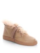 Pedro Garcia Parley Shearling & Leather High-top Sneakers