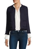 Rebecca Taylor Fringe Tweed Jacket