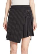 Mcq Alexander Mcqueen Stripe Pleated Mini Skirt