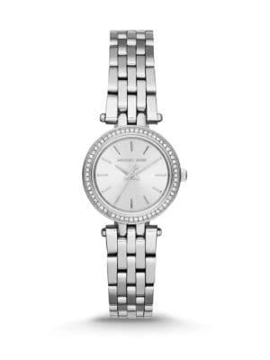 Michael Kors Darci Petite Pave Stainless Steel Bracelet Watch