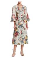 Zimmermann Kali Floral-print Wrap Midi Dress