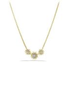 David Yurman Starburst Necklace With Diamonds In Gold