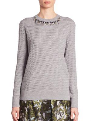Erdem Lana Embellished Sweater