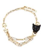 Alexis Bittar Multi-chain Crystal Panther Necklace