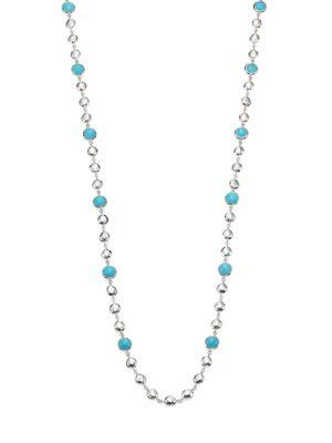 Ippolita Rock Candy Turquoise & Sterling Silver Long Beaded Necklace