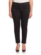 Marina Rinaldi, Plus Size Town Solid Skinny Ankle Jeans