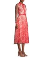 Burberry Clementine Pleated Lace Shirtdress