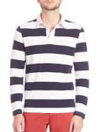 Saks Fifth Avenue Collection Long Sleeve Rugby Polo