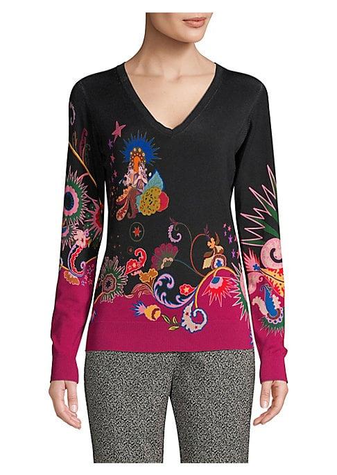 Etro Star Paisley Silk-blend Sweater