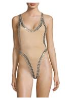 Norma Kamali One-piece Studded Swimsuit