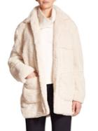 Opening Ceremony Bern Oversized Faux Shearling Coat