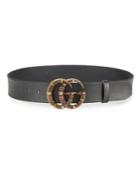 Gucci Crystal Gg Leather Belt