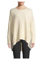 Eileen Fisher Cashmere Wool Drop Shoulder Sweater