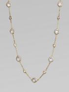 Adriana Orsini Stationed Bezel-set Necklace