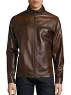 Isaia Leather Jacket