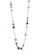 John Hardy Batu Dot Lapis Lazuli, Blue Sapphire & Sterling Silver Sautoir Necklace