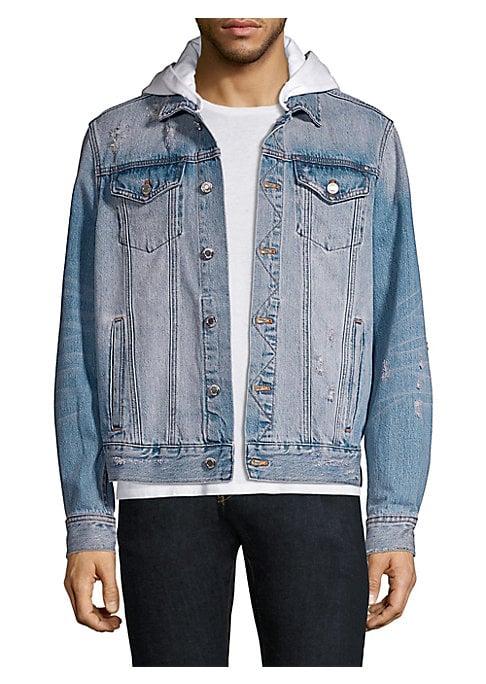 Ovadia & Sons Hooded Denim Jacket