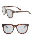 Saint Laurent 55mm Avana Square Sunglasses