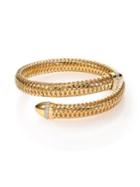 Roberto Coin Primavera Diamond & 18k Yellow Gold Wrap Bracelet