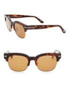 Tom Ford Eyewear Harry 53mm Tortoiseshell Sunglasses