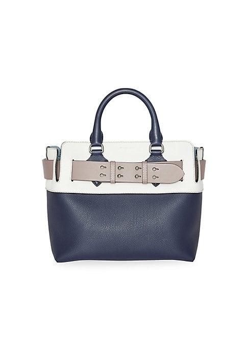 Burberry Small Colorblock Leather Satchel