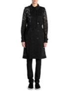 Stella Mccartney Double-breasted Lace Trench Jacket