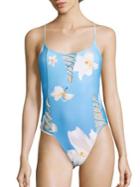 6 Shore Road By Pooja Waterfall One-piece Floral Swimsuit