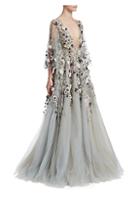 Marchesa Floral Embellished Ball Gown