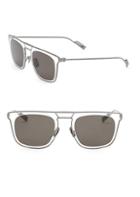 Salvatore Ferragamo Classic 51mm Elegant Stainless Steel Square Sunglasses