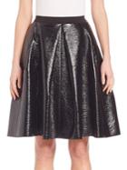 Marc Jacobs Pleather A-line Skirt