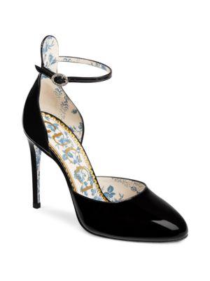 Gucci Daisy Patent Leather Pumps
