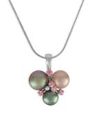 Majorica Grey, Nuage, Rose Pearl And Sterling Silver Pendant Necklace