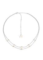 Yoko London 18k White Gold, Pearl & Diamond Station Necklace