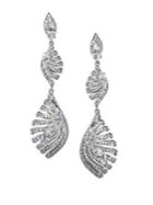 Adriana Orsini Lush Graduated Pave Drop Earrings