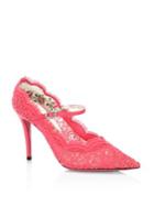 Gucci Virginia Lace Mary Jane Pumps