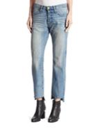 Current/elliott The Crossover Cropped Step Hem Jeans