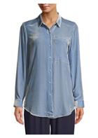 Eileen Fisher Velvet Button-down Shirt