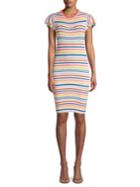 Alice + Olivia Kellin Striped T-shirt Dress