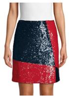 Polo Ralph Lauren Colorblock Sequin Mini Skirt