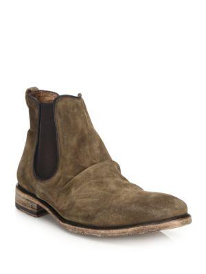 John Varvatos Fleetwood Classic Chelsea Suede Ankle Boots