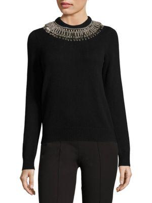 Michael Kors Collection Cashmere Safety Pin Pullover