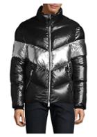 Mackage Quilted Down & Feather Fill Metallic Puffer Jacket